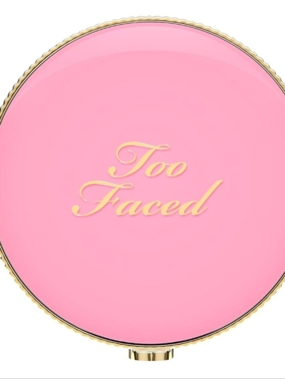 Too Faced Pink & Gold Round Blush Compact